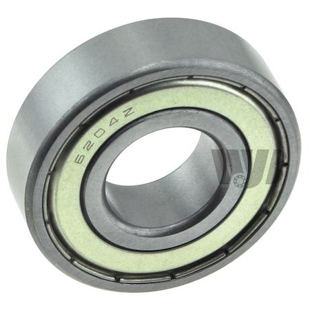 Wjb Conrad Type Single Row 2-Shield Bearing, Rb6204-Zz RB6204-ZZ